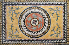 CR94 Central medallion on golden background mosaic