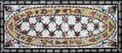 CR99 Floral marble mosaic carpet