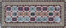 CR312 Oriental style floral mosaic carpet