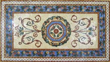 CR314 Vivid floral design mosaic carpet