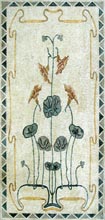 CR317 Simple rectangular flower plants mosaic