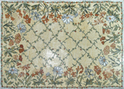 CR386 Floral design marble mosaic carpet