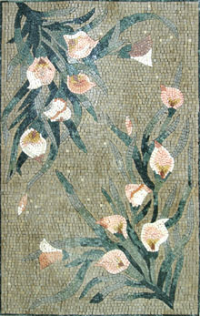 CR403 Beautiful pink rose bouquet mosaic