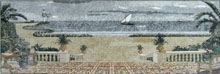 CR485 Beautiful landscape marble mosaic carpet