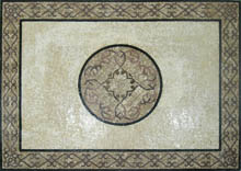 CR492 Simple grey stone mosaic carpet