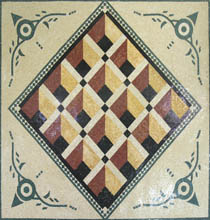 CR504 3D losange art stone mosaic