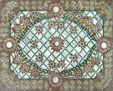 CR525 Floral marble mosaic