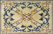 CR526 Gold & blue royal design mosaic