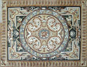 CR529 Floral multi design stone carpet mosaic