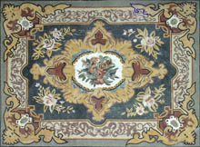 CR552 Colorful flower stone art mosaic