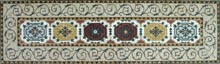 CR554 Rectangular oriental style floral rug