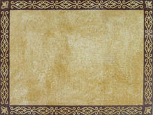 CR565 Simple golden mosaic carpet with border