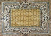 CR573 Artistic light colors marble mosaic carpet