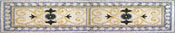 CR589 Rectangular mosaic design with border