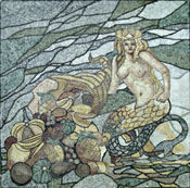 FG106 Mermaid Marble Mosaic  Mosaic