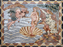 FG146 Botticelli: Birth of Venus Mosaic FG146 Botticelli: Birth of Venus Mosaic