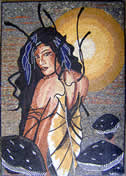 FG15 Butterfly Woman Mosaic