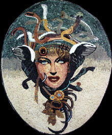 FG245 Medusa Mosaic Art Mosaic