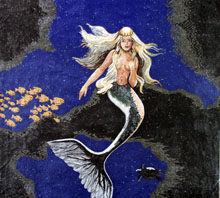 FG345 Aquatique Mermaid Mosaic Art Mosaic