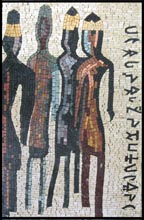 FG423 Phoenician Style Mosaic Art Mosaic