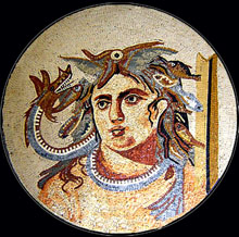 FG87 Poseidon Greek Sea God Mosaic Mosaic